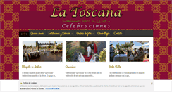 Desktop Screenshot of latoscanacelebraciones.net