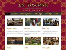 Tablet Screenshot of latoscanacelebraciones.net